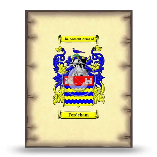 Fordeham Coat of Arms Print