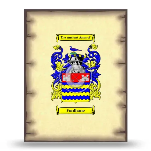 Fordhane Coat of Arms Print