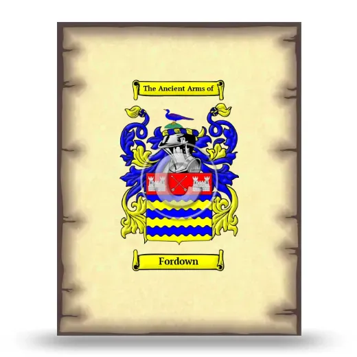 Fordown Coat of Arms Print