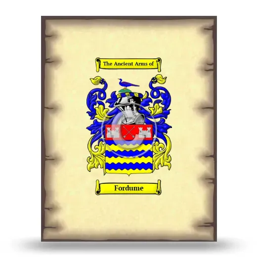 Fordume Coat of Arms Print