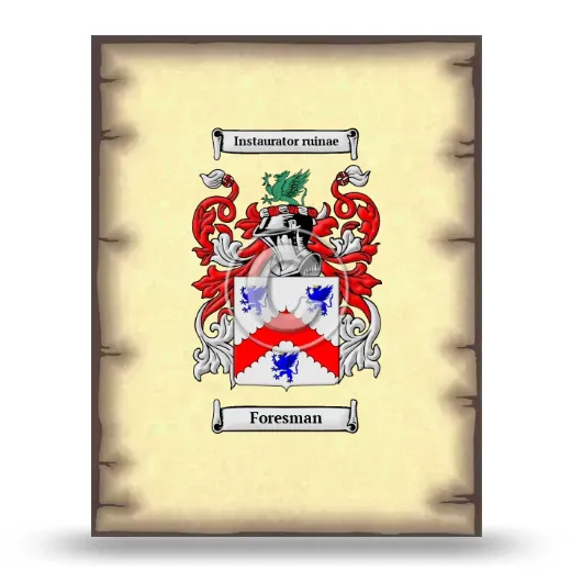 Foresman Coat of Arms Print