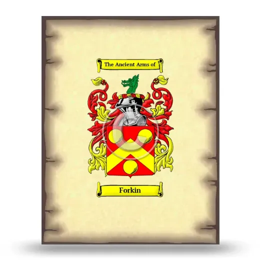 Forkin Coat of Arms Print
