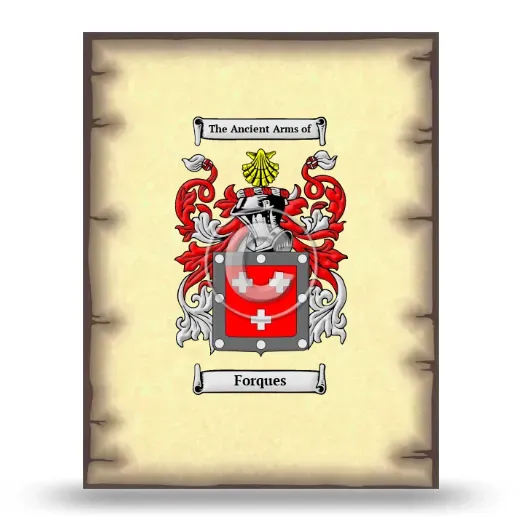 Forques Coat of Arms Print