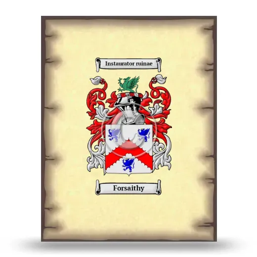 Forsaithy Coat of Arms Print