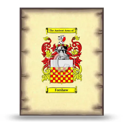 Forshaw Coat of Arms Print