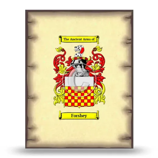 Forshey Coat of Arms Print
