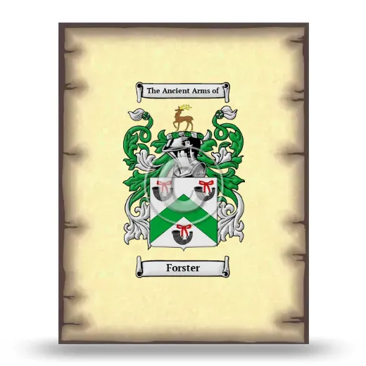 Forster Coat of Arms Print