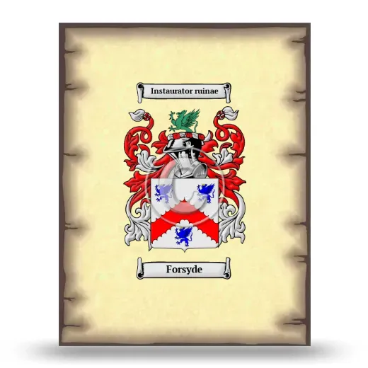 Forsyde Coat of Arms Print