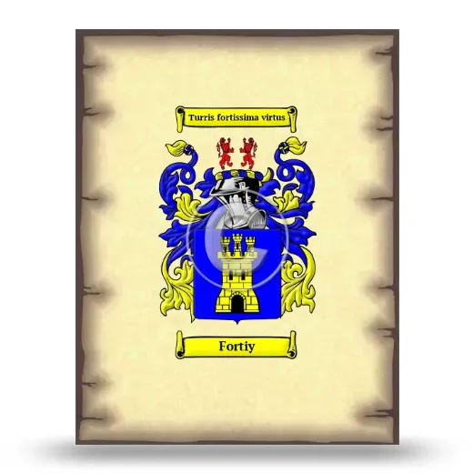 Fortiy Coat of Arms Print