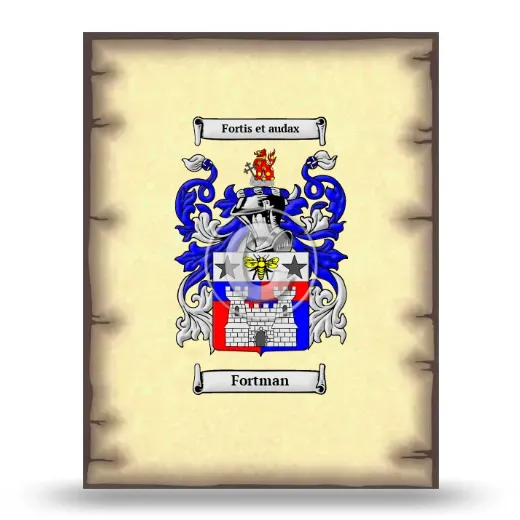 Fortman Coat of Arms Print