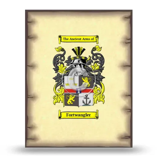 Fortwangler Coat of Arms Print
