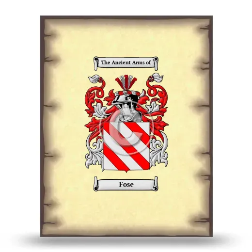 Fose Coat of Arms Print