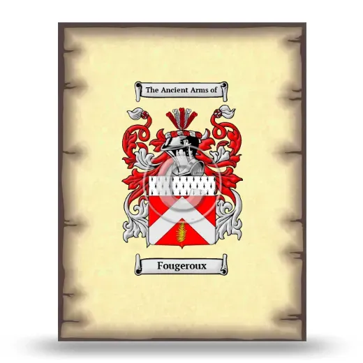 Fougeroux Coat of Arms Print