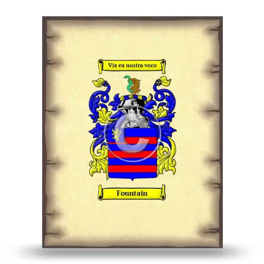 Fountain Coat of Arms Print