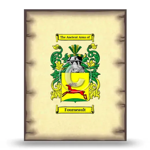 Fourneault Coat of Arms Print