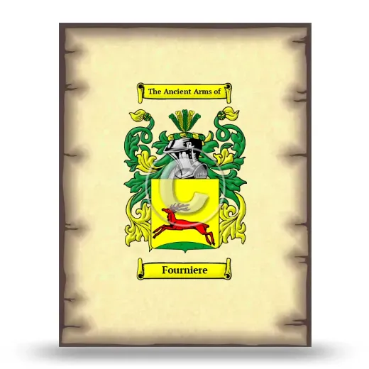 Fourniere Coat of Arms Print