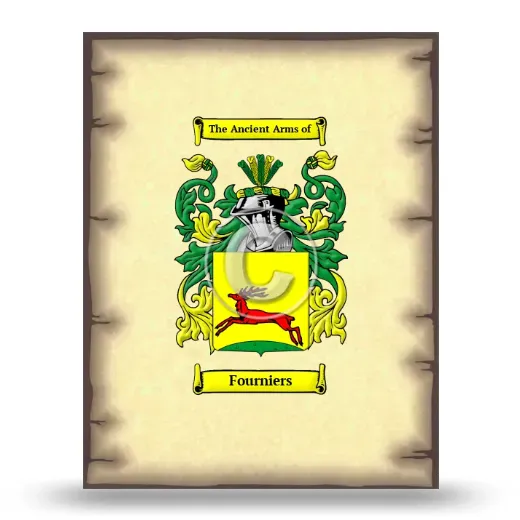 Fourniers Coat of Arms Print