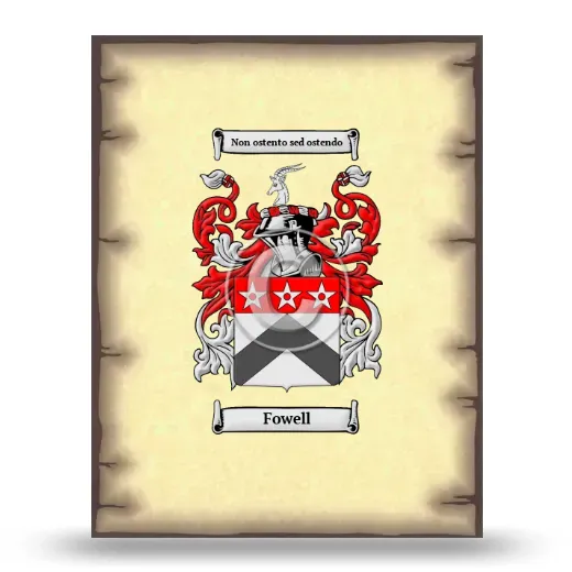 Fowell Coat of Arms Print