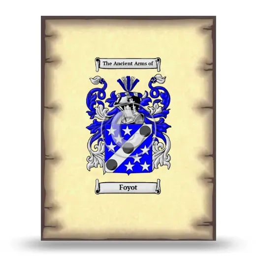 Foyot Coat of Arms Print