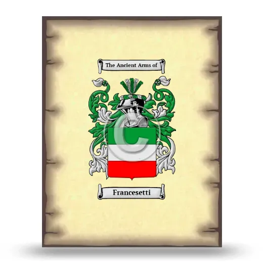 Francesetti Coat of Arms Print
