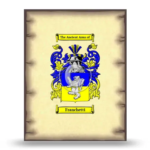 Franchetti Coat of Arms Print
