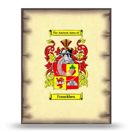 Franckhen Coat of Arms Print