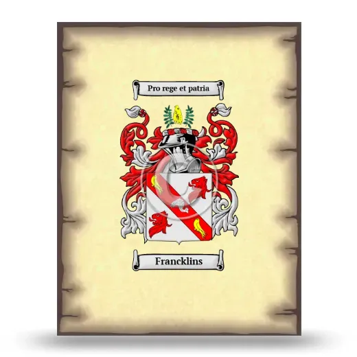 Francklins Coat of Arms Print