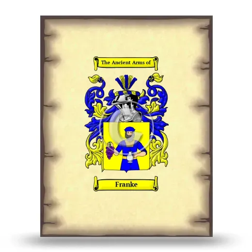 Franke Coat of Arms Print