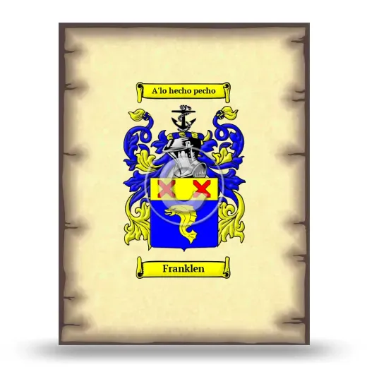 Franklen Coat of Arms Print