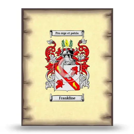 Frankline Coat of Arms Print