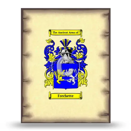 Frechette Coat of Arms Print