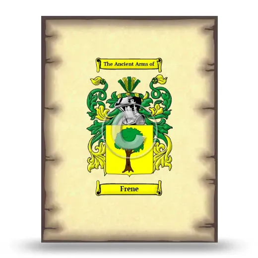 Frene Coat of Arms Print