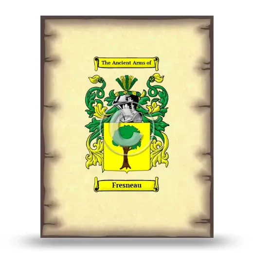 Fresneau Coat of Arms Print