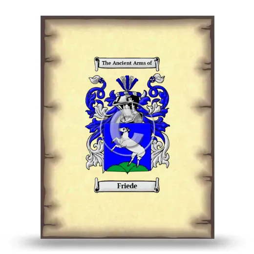 Friede Coat of Arms Print
