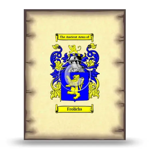 Frolichs Coat of Arms Print