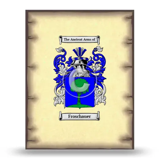 Froschauer Coat of Arms Print