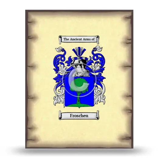 Froschen Coat of Arms Print