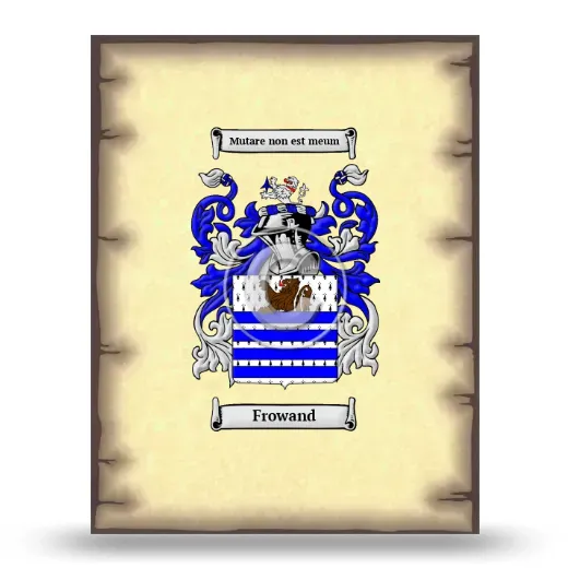 Frowand Coat of Arms Print