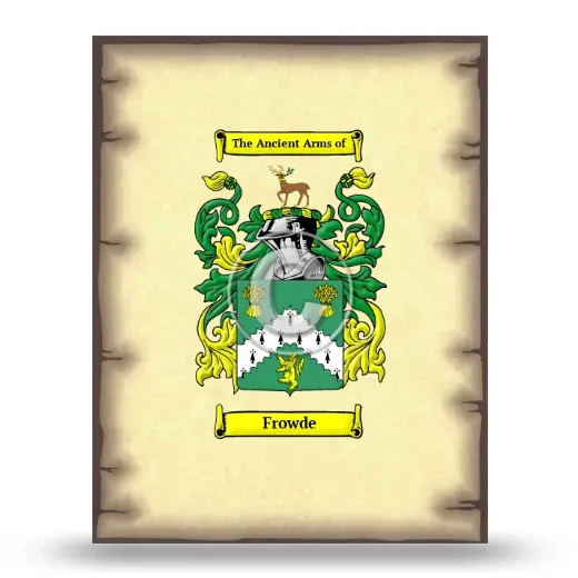 Frowde Coat of Arms Print
