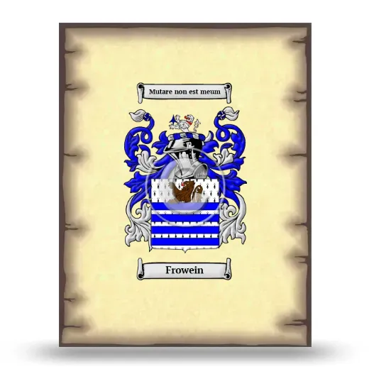 Frowein Coat of Arms Print