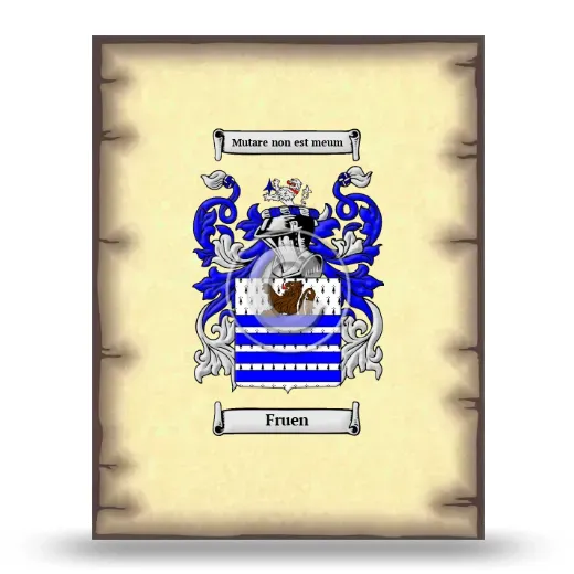 Fruen Coat of Arms Print