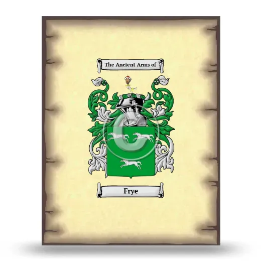 Frye Coat of Arms Print