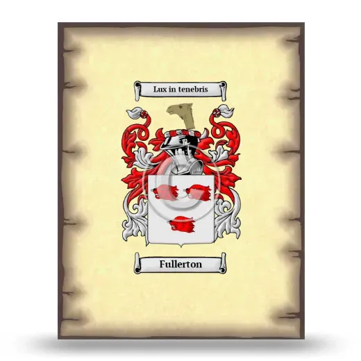 Fullerton Coat of Arms Print