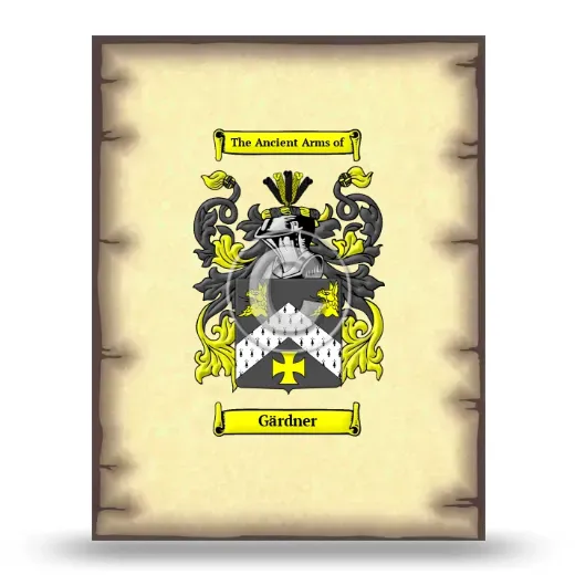 Gärdner Coat of Arms Print
