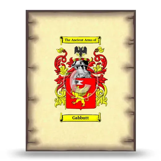 Gabbutt Coat of Arms Print