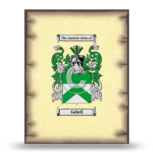 Gabell Coat of Arms Print