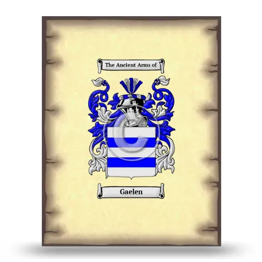 Gaelen Coat of Arms Print