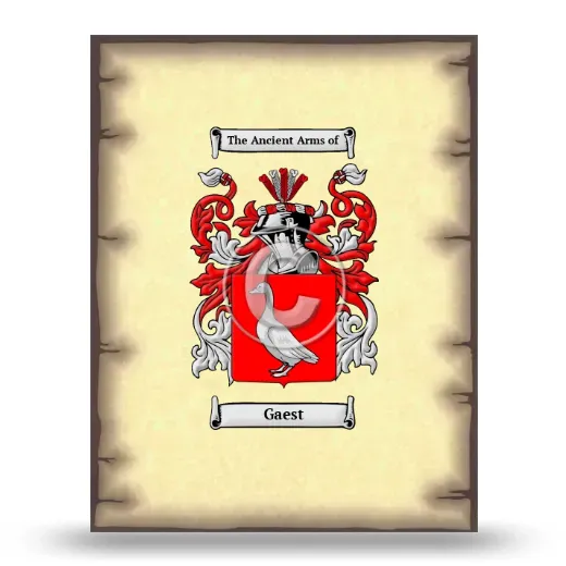 Gaest Coat of Arms Print