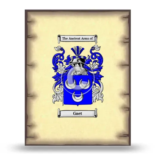 Gaet Coat of Arms Print