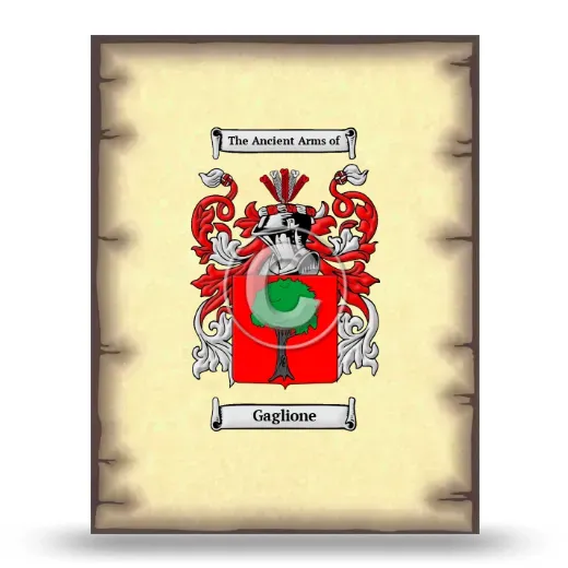 Gaglione Coat of Arms Print